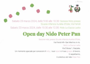Leggi: «Open day Nido Peter Pan»