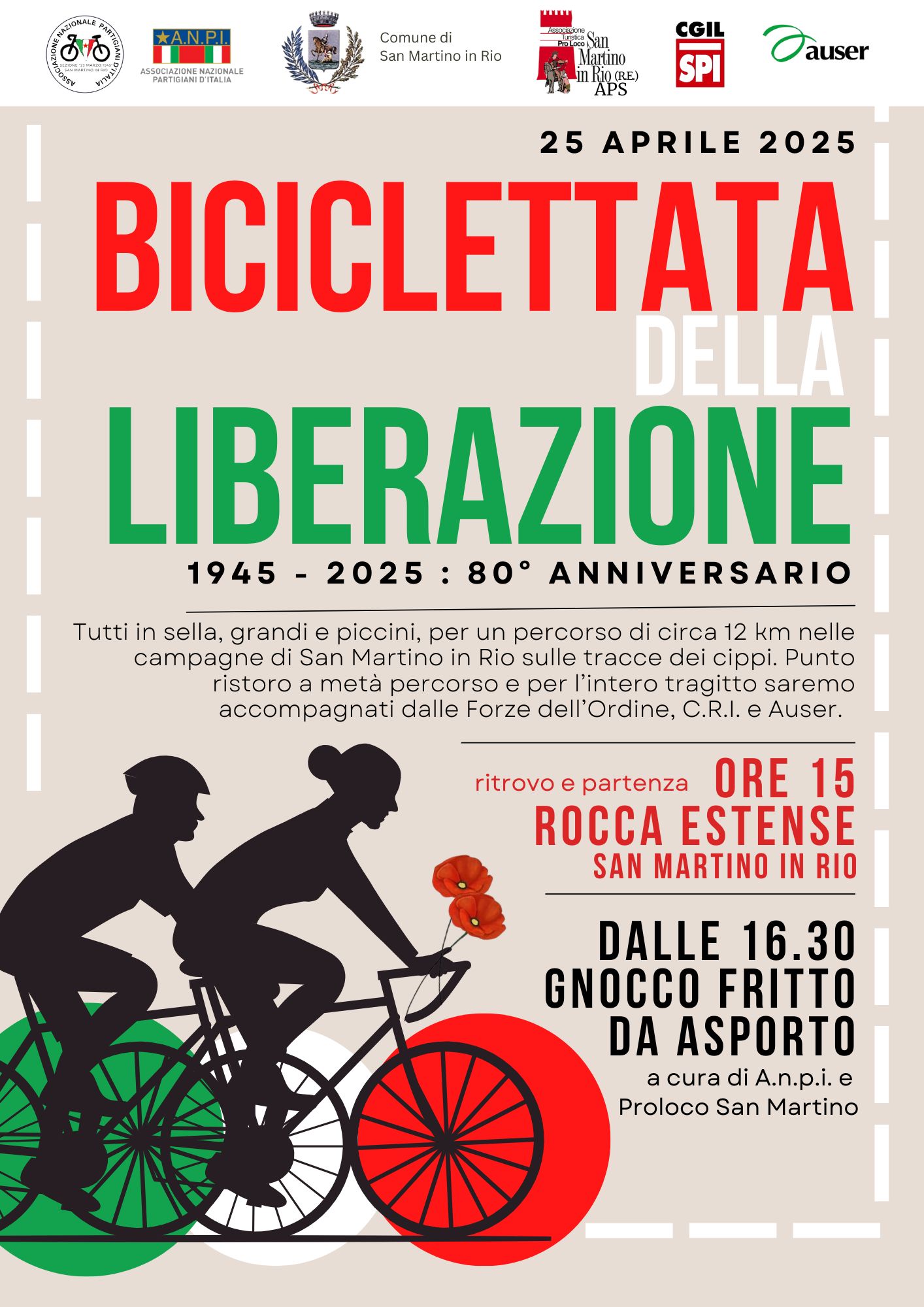 volantino biciclettata